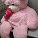 MaoGoLan Giant Teddy Bear 6 Feet- I Love You Red Heart Big Pink Teddy Bear Stuffed Animal - Huge Valentines Teddy Bear for Girlfriend,Boyfriend,Wife,Lover - Anniversary, Birthday