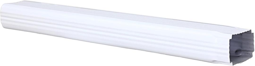 Moxweyeni 1 Pack 3 x 4 Inch, 30 Inch White Aluminum Downspout Extensions Roofing Gutter Downspout DIY Installation for Home Outdoor Drainage