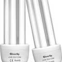 GlowUp UVB 10.0 Reptile Light, 13W Desert Reptile Light for Reptiles Compact UVB Bulbs for Bearded Dragon, Lizard, Snakes (2-Pack)