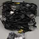 XMCOSY+ Smart Outdoor String Lights - 123ft RGBCWIC Patio Lights with 40 Color Changing Bulbs, LED String Light for Outside Backyard Bistro Party, APP WiFi Control, Work with Alexa, IP65 Waterproof