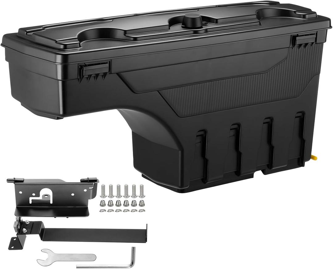 GEARLAST Truck Bed Storage Box Fit for Dodge Ram 1500 2019-2025 Passenger side
