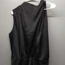 PRETTYGARDEN Women's 2026 Summer Satin Dress Elegant Sleeveless Mock Neck Cocktail Party Maxi Dresses (Black XL)