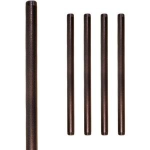 Hammered Bronze 3/4in x 30in, High Grade Carbon Steel Pipe Fittings, Perfect for Home Dcor Projects - Beautiful, Durable, Safe Industrial Pipe, QTY 4