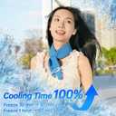 2 x Cooling Neck Wraps, Removable Fabric Cover + 220g highEfficiency Gel, Neck Coolers for Hot Weather, Leak-Proof Ice Pack, 360 Soft Wrap, Cool Relief