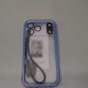 SPORTLINK for iPhone 17 Pro Max Waterproof Case - Shockproof Dustproof Case with Built-in Screen Protector, Full Body Heavy Duty Sealed Protective Cover for iPhone 17 Pro Max 6.9" Blue/Frosted Clear