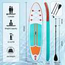 XHYCPY Inflatable Stand Up Paddle Board with SUP Accessories, Anti-Slip EVA Deck, 104 Inflatable Paddle Boards for Adults and Youth of All Skill Levels