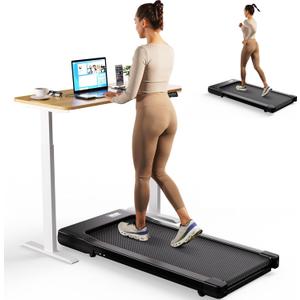 SupeRun Walking Pad, Under Desk Treadmill, 3 in 1 Portable Treadmill with Remote Control LED Display, 2.5 HP Quiet Walking Jogging Machine for Office Home Use, 250 Lbs Capacity