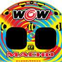 WOW Sports Macho Combo Towable Tubes for Boating, Accessories for Tubing, Water Tube for Boats - Double Seater 2 Person 340 lbs Capacity
