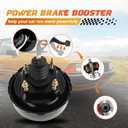 54-74000 Vacuum Power Brake Booster Compatible with Ford Fairmont/LTD/Mustang/Thunderbird, Mercury Capri/Cougar/Marquis/Zephyr, OE E0SZ2005C, E1BZ2005E, E2ZZ2005A