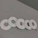 30 Pack White Round Clothing Size Closet Rack Dividers Hangers with 1 Bonus Marker (Outer 3.5, Inner 1.38 in Diameter)
