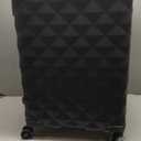 Kenneth Cole REACTION Diamond Tower Collection Lightweight Hardside Expandable 8-Wheel Spinner Travel Luggage, Black, 2-Piece Set (20" & 28")