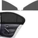 2 PCS Car Window Shades, Breathable Mesh Side Window Sun Shade Blocker for Privacy Blackout, Auto Window Screen UV Protection Cover for Baby Family Pet, Car Accessories (SUV Front 24.4"35.4")
