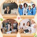 48 Pcs Easter Appreciation Gifts Bulk for Coworker Include 24 Pcs 6-in-1 Multicolor Ballpoint Pens 24 Pcs Greeting Cards with Ties Thank You Gifts for School Employee Office