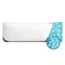 YZ HOME Long Body Pillow for Adults - Firm Body Pillow Insert with Shredded Blue Memory Foam, Adjustable Height, Soft Support for Side Sleeping, Pregnant Women, Washable (20x54 Inch, White)