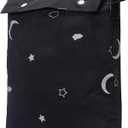 Amazon Basics Portable Room Darkening Blackout Curtain Shade with Suction Cups, Noise Reduction, 50"W x 78"L, Moon and Stars, 1-Pack