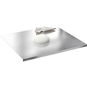 Stainless Steel Cutting Boards for Kitchen, 304 Stainless Steel Chopping Boards with Lip and Non-slip silicone pad for Countertop Cutting Meats Fruits,Easy To Clean (15.7 x 23.6 x 0.06inch)