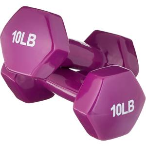 Amazon Basics Vinyl Coated Dumbbell Hand Weights