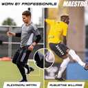 Maestro Soccer Grip Socks for Men and Women with Non-Slip Pads - Anti-Slip Socks Ideal for Football, Basketball, Sports - 3 Packs, Size 8-8.5