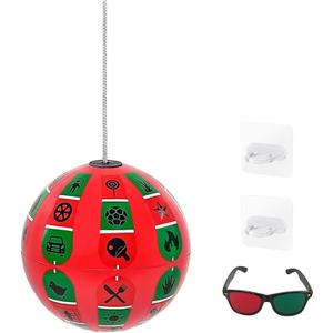 Marsden Ball Vision Therapy with Letters for Hand-Eye Coordination and Visual, Visually Impaired Estrabismo Amblyopia Vision Children Eye Therapy Training Improve Ball (Red)