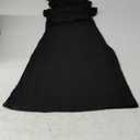 REORIA Women's 2025 Summer Formal Maxi Dresses Sleeveless One Shoulder Bodycon Ruched Mesh Wedding Guest Cocktail Dress (Black,S )
