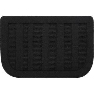 BEQHAUSE 24x36 Inch Kitchen Rug Mat Durable Kitchen Rugs Non-Slip Washable Absorbent Kitchen Mats for Floor Dirt-Resistant Semicircular Kitchen Mat (Black)