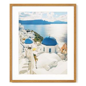 20x24 Frame, Solid Teak Wood 20 x 24 Picture Frame With Mat for 16x20, Teak