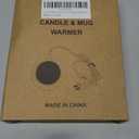 Home&Office Desktop Electric Mug Warmer-Coffee/Tea/Cocoa/Soup-Scented Candles Gift for Winter 1pcs(White and Black (CFW001-White)