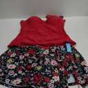 Yonique Womens Underwire Tankini Swimsuits with Skirt Two Piece Bathing Suits Tummy Control Swimwear (Large, Red and Floral)