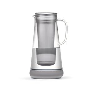 LifeStraw Home– Water Filter Pitcher, 7-Cup, Glass with Silicone Base, Pebble, for Everyday Protection Against Bacteria, Parasites, Microplastics, Lead, Mercury, PFAS and a Variety of Chemicals