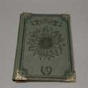 Ovesmusl Sunflower PU Leather A5 Binder 6 Ring Refillable Journal Cover No Inserts A5 Planner Binder Loose Leaf Binder for Notebook 5.7”x8.3” with Elastic Closure, Green