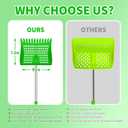 4-in-1 Chicken Manure Scoop, Coop Cleaner Tool for Scoop Sift Rake Level, Lightweight Durable for Chicken Coop Cleaning, Sand Sifting, Poultry Farming & Waste Management(Single Unit, Green)