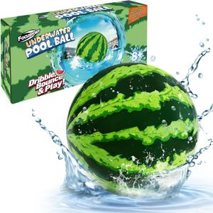 Underwater Pool Ball Game 1 Pack 9" Water Ball Toy for Kids, Teens, Pool Sports Game for Water Football & Basketball, Summer Family Outdoor Backyard Parties