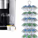 Rice rat K cup Holder Storage Coffee Capsules Pod Holder Carousel 6 Tier Compatible with 54 K-Cup Pods