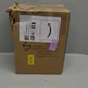 Amazon Basics Oscillating Ceramic Space Heater, Portable Indoor Heating Solution, With Overheat and Tip-Over Protection, Thermostat, 1500W, 7.52"D x 6.34"W x 9.45"H, Silver