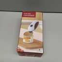 Rechargeable Electric Can Opener, One-Touch, Smooth Edge, USB-C Fast Charge, for Seniors, White