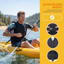 Adult Kayak Vest High Buoyancy Swim Vest Women's Men's Adjustable Safety Jacket Great for Boating, Swimming, Watersports (Blue,Medium)