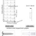 24 Pockets Business Card Holder Wall Mount Acrylic Business Card Holder