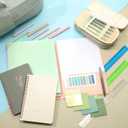 Cunno 28 Pcs Backpack Set Pencil Case Notebook Pen Insulated Cup File Folder Sticky Note Memo Pad Essentials Stationery Kit(Green)