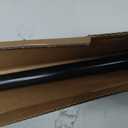 Ivilon Drapery Window Curtain Rod - End Cap Style Design 1 Inch Pole. 48 to 86 Inch Color Black