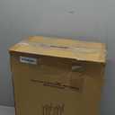 16'' Large Dusk to Dawn Outdoor Pendant Light for Porch 1 Pack, Modern Outdoor Chandelier for Gazebo with Clear Glass, Black Outside Hanging Lighting Fixture for Foyer Entryway