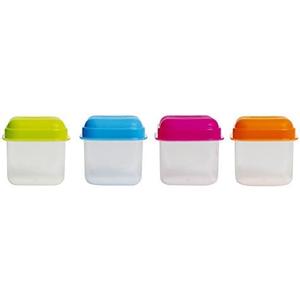 Excèlsa Pack of 4 Square Food Container 110ml