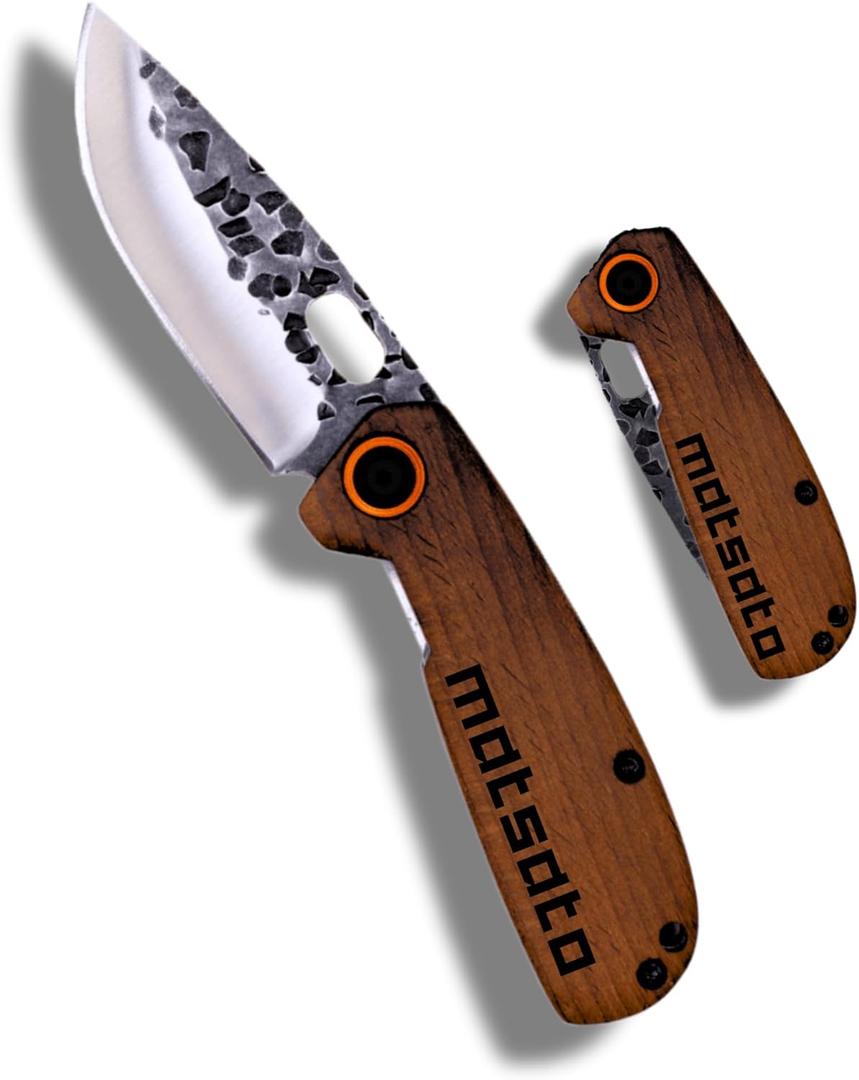 Folding Pocket Knife  Small Japanese Pocket Knifes for Men & Women, EDC Camping Knive, Tactical Survival Knife, Compact Folding Knife for Hunting, Fishing, Hiking, and Outdoor Adventure