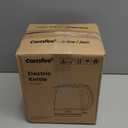 COMFEE' Electric Kettle, 1.7L Hot Water Boiler, 1500W Fast Boil, Glass Electric Tea Kettle with LED Indicator, Auto Shut-Off and Boil-Dry Protection, BPA Free (1.8 Quarts, Deep Black)