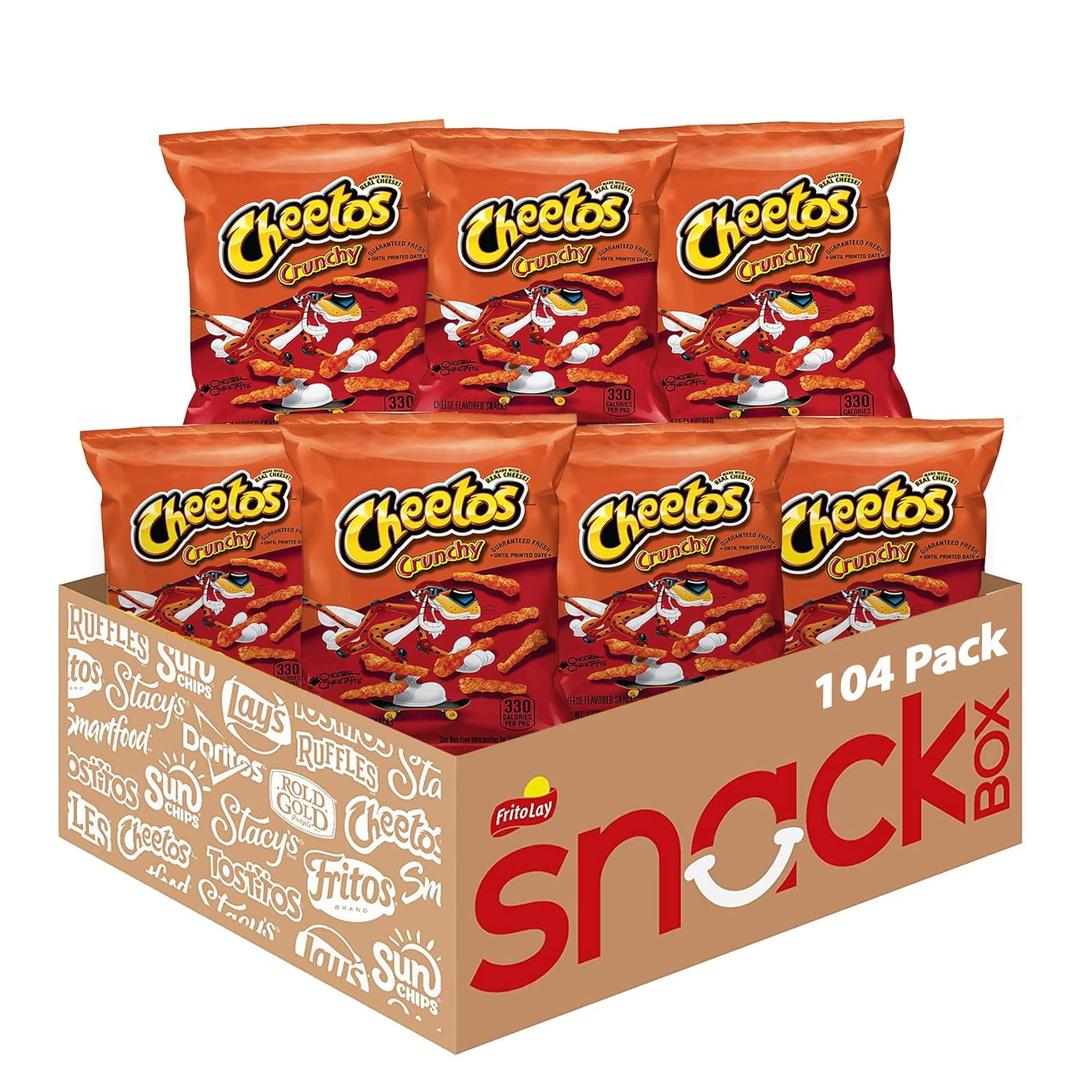 Cheetos Cheese Flavored Snacks, Crunchy, 1 Ounce (Pack of 104) 12/03/2024