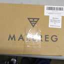 M MAELREG Hawaiian Shirt for Men Loose Fit Print Button Up Short Sleeve Vacation Stylish Tropical Mens Beach Shirts, White Compass Map, Size: XL