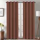 H.VERSAILTEX Blackout Curtain for Living Room Thermal Insulated Window Treatment Curtain Extra Long 96 inch Length Energy Saving Solid Grommet Top Blackout Drape, One Panel, Washed Spice, 52"W x 96"L