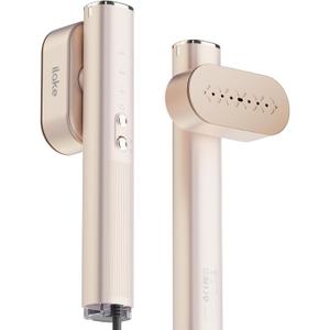 Travel Steamer for Clothes, 100-240V Dual Voltage Portable Garment Steamer, 1000W Travel Size Handheld Steamer & Iron 2 in 1 for Global & Europe Travel, Business, Home, Rose Gold