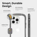 iFace Reflection Designed for iPhone 14 Plus Case (6.7")  Cute Shockproof Hybrid [9H Tempered Glass + Bumper] Wireless Charging Compatible Clear Protective Cover for Girls, Women - Red