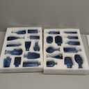 24Pcs Blue Glass Bud Vases Set, Small Vases for Flowers, Perfect for Centerpieces at Parties, Baby Showers, Weddings, Events, Graduation Season, Great Gifts for Office & Home Dcor