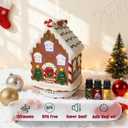 2 x ARVIDSSON Christmas Essential Oil Diffuser, Gingerbread House Diffuser for Essential Oils, Ceramic Ultrasonic Oil Diffusers for Home, Holiday Aromatherpay Diffusers Gift for Women and Kids